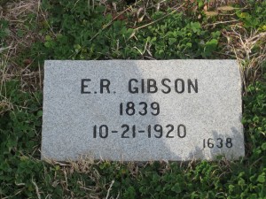 Eliza Ruth Gibson Headstone