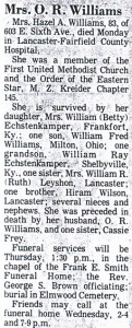 Hazel Adella Williams Obituary