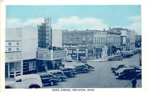 Ohio Avenue, Wellston, Ohio Postcard